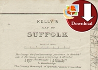 Map of Suffolk 1922 (Digital Download)