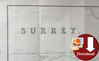 Map of Surrey 1895 (Digital Download)