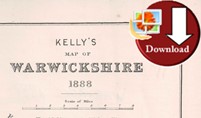 Map of Warwickshire 1888 (Digital Download)