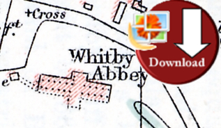 Map of Whitby 1890 (Digital Download)