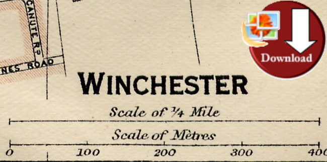 Map of Winchester 1920 (Digital Download)