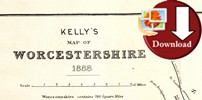 Map of Worcestershire 1888 (Digital Download) 
