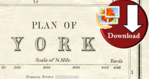 Map of York 1925 (Digital Download)