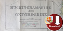 Map of Oxfordshire & Buckinghamshire 1935 (Digital Download)